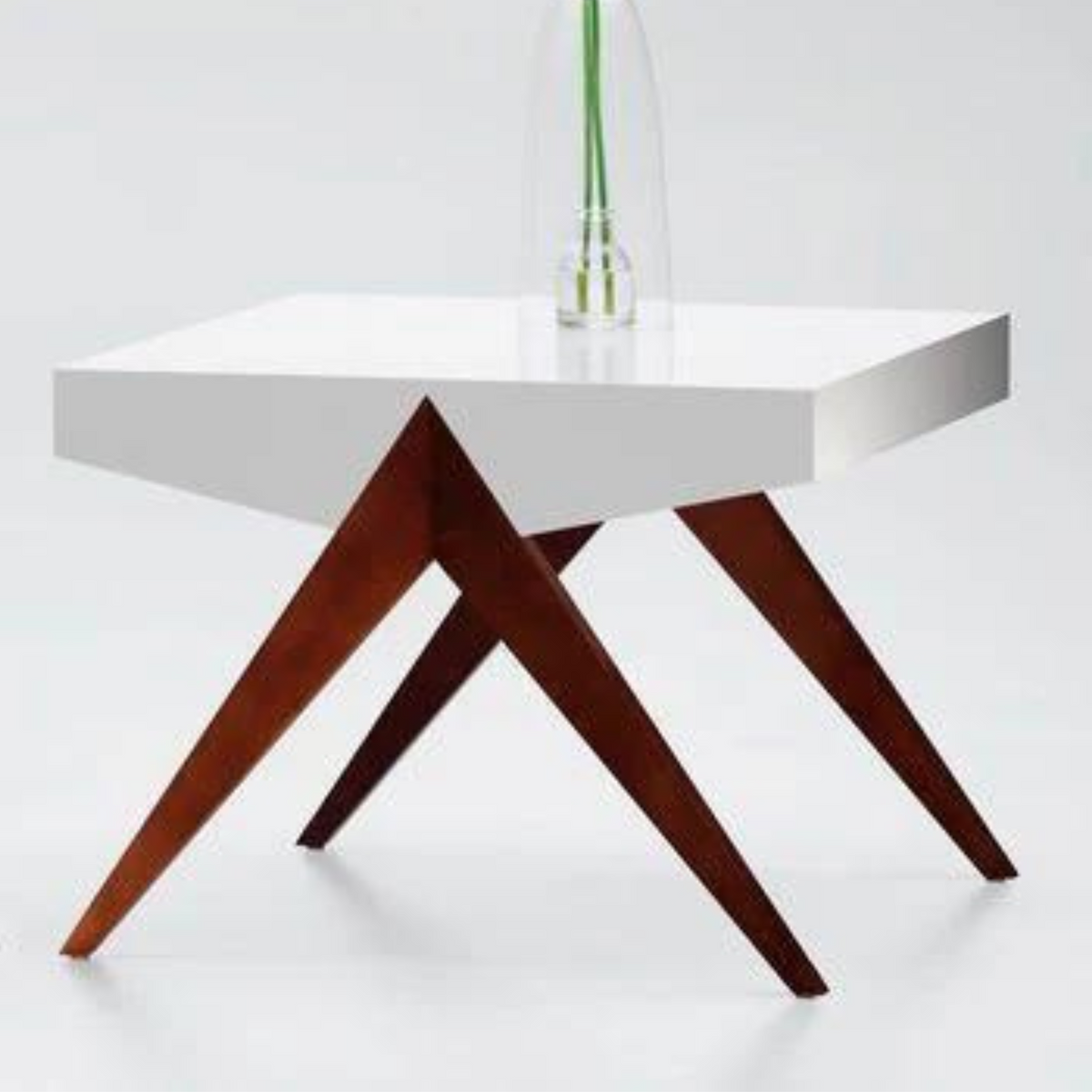 Rectangal Sofa Side Metal Table Paint Finish