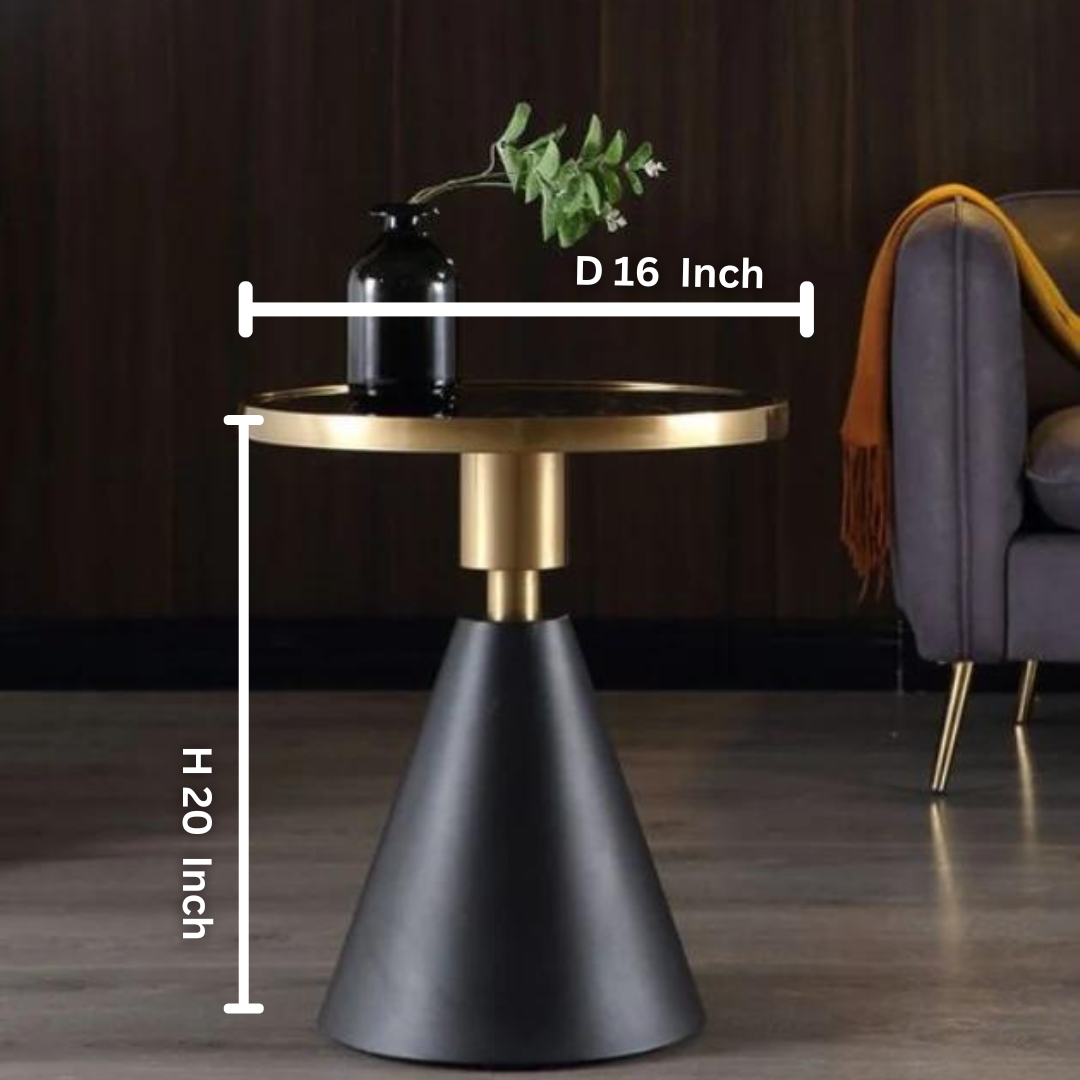 Nordic Light Luxury Rock Board Coffee Table Stainless Steel with Black Metal Base