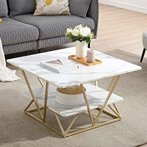 Luxury 2.Tier Coffee Metal Table Paint Finish