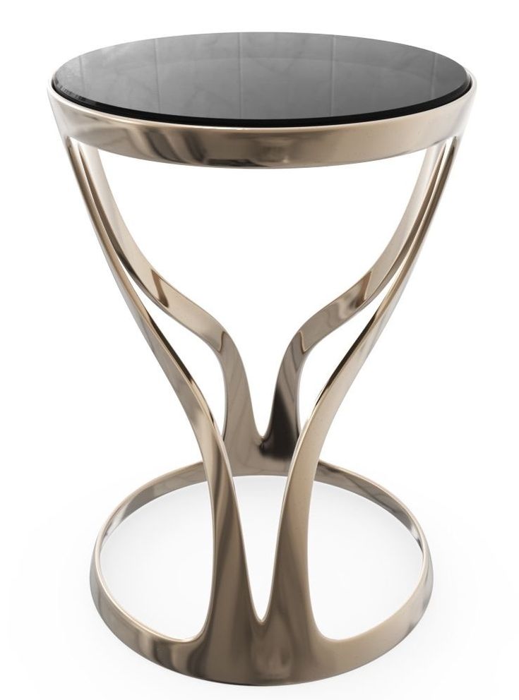 Stainless Steel Luxury Stylish Side Table With Chrome Finish